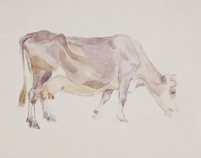 Stående ko by Agnes Lunn, 1869 – 1942 — digital art print download