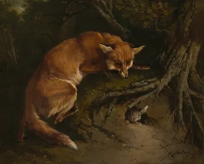 On the lurk by Шарль Верлат, 1857 — digital art print download