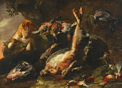 A dog guarding game by Ян Фит — digital art print download