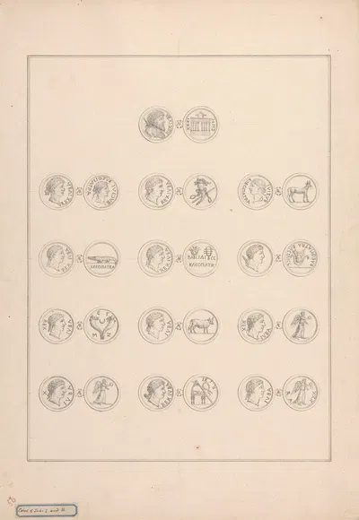 Coins of Juba I and II by Luigi Balugani — digital art print download