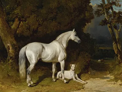 Etalon Gris Et Lévrier by Альфред Де Дрю — digital art print download