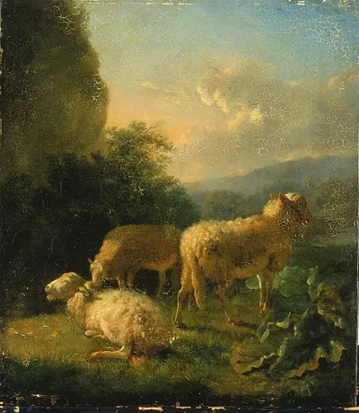 Sheep by Бальтазар Пауль Оммеганк — digital art print download