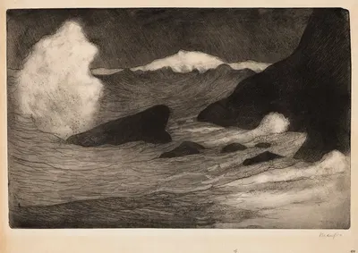 La Vague by Maxime Maufra, 1894 — digital art print download