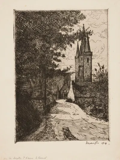 La chapelle Saint-Fiacre – Le Faoüet by Maxime Maufra — digital art print download