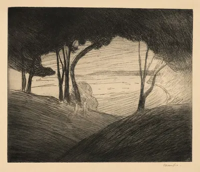 La mer ou Coucher de Soleil by Максим Мофра, 1890-1895 — digital art print download