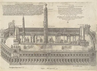 Circi Maximi Descriptionem by Nicolas Beatrizet, 1553 — digital art print download