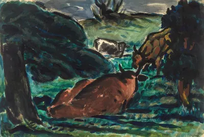 Cows Reclining by Луис Визенберг — digital art print download