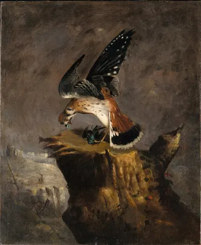 Vulture and Its Prey by Роберт С. Дункансон, 1844 — digital art print download