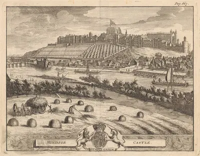 Windsor Castle by Pieter van der Aa, 1727 — digital art print download