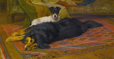 The Two Friends by Райт Баркер, 1895 — digital art print download