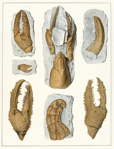 Die crustaceen der böhmischen kreideformation Pl. 6 by Antonín Frič, 1887 — digital art print download