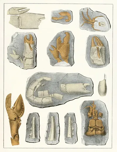Die crustaceen der böhmischen kreideformation Pl. 9 by Antonín Frič, 1887 — digital art print download