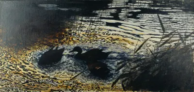 Evening Wild Ducks (The Leopard Skin) by Бруно Лильефорс, 1901 — digital art print download
