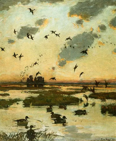 The Duck Marsh by Frank Weston Benson, 1922-1926 — digital art print download