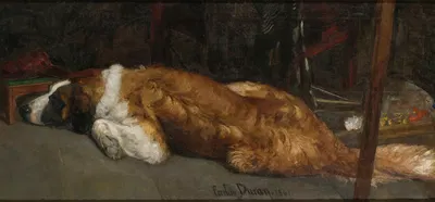 Le Chien by Carolus-Duran, 1861 — digital art print download