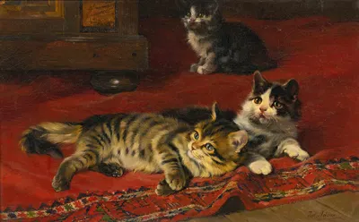 Kittens by Julius Adam the younger — digital art print download