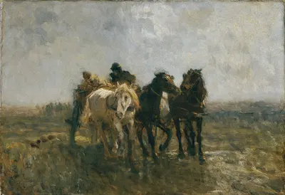 Ungarisches Fuhrwerk by Otto von Thoren, 1875-1880 — digital art print download