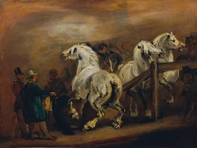 Pferdemarkt by Петр фон Михаловский — digital art print download
