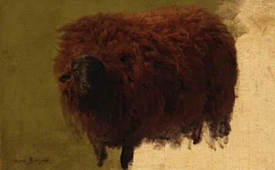 Large Wooly Sheep by Роза Бонёр — digital art print download