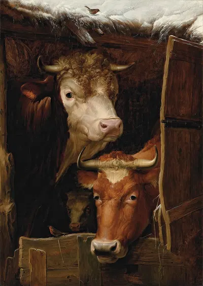Be it ever so humble, there's no place like home by Томас Сидни Купер, 1874 — digital art print download