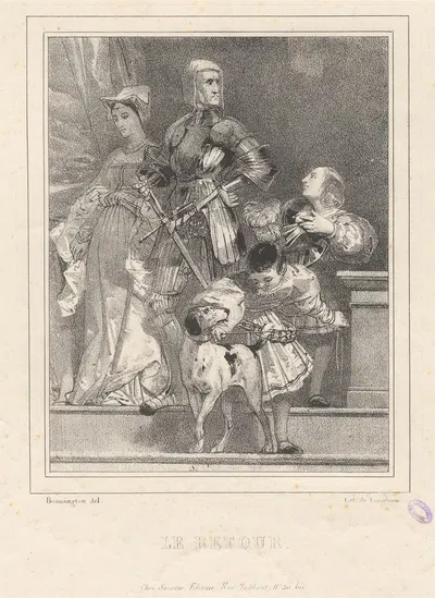 Le Retour by Richard Parkes Bonington, 1826 — digital art print download