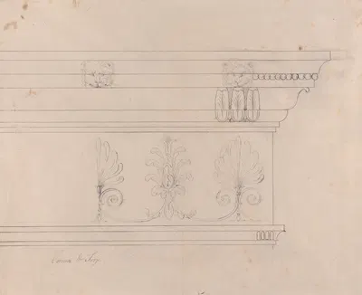 Headfort House: Cornice and Frieze by Роберт Адам — digital art print download
