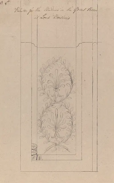 Headfort House: Great Room Pilaster by Роберт Адам, 1772 — digital art print download
