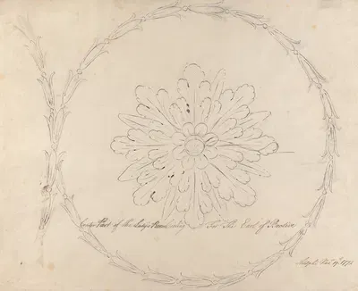 Headfort House: Lady's Room Ceiling by Роберт Адам, 1772 — digital art print download