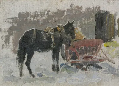 Horse And Cart by Иван Семёнович Куликов, 1923 — digital art print download