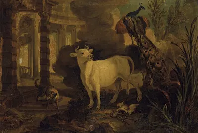 Jupiter transformed into a bull by Jean-Baptiste Oudry, 1732 — digital art print download