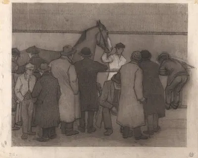 Sale at Ward's Repository, No. 2 by Robert Polhill Bevan — digital art print download