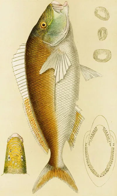 Fishes VI by Frederick McCoy, 1885-1890 — digital art print download