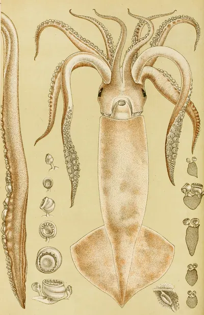 Mollusca I by Frederick McCoy, 1885-1890 — digital art print download