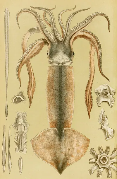 Mollusca II by Frederick McCoy, 1885-1890 — digital art print download