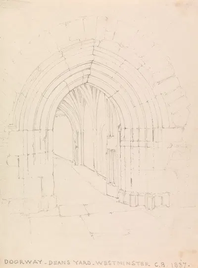 Doorway, Dean's Yard, Westminster by Сэр Чарльз Барри, 1837 — digital art print download