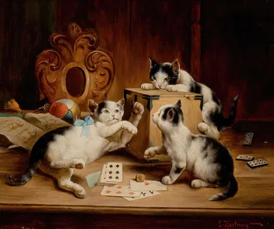 Playing Cards by Carl Reichert — digital art print download