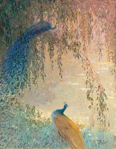 Les Paons by Pierre-Eugène Montézin — digital art print download