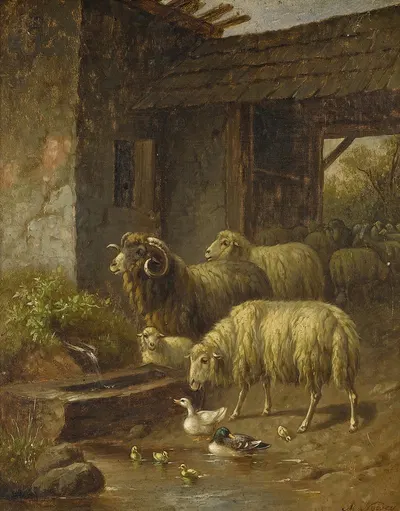 Rural Scene by Артур Треветин Ноуэлл — digital art print download