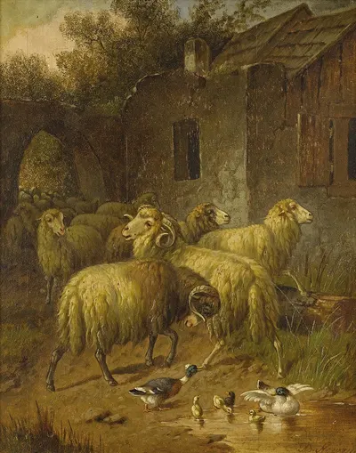 Rural Scene by Артур Треветин Ноуэлл — digital art print download