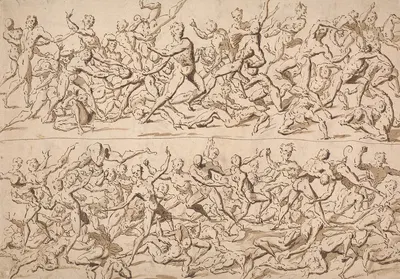 Figure studies by Thomas Carwitham, 1723 — digital art print download