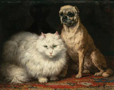 Two friends by Анриэтта Роннер-Книп — digital art print download