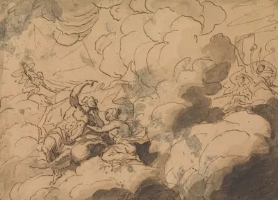Illustration to Homer's Iliad by Thomas Carwitham, 1723 — digital art print download