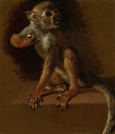 A Seated Monkey by Ян Вейникс — digital art print download