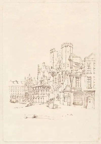 Chateau des Comtes de Flandre, Ghent by Томас Шоттер Бойс — digital art print download