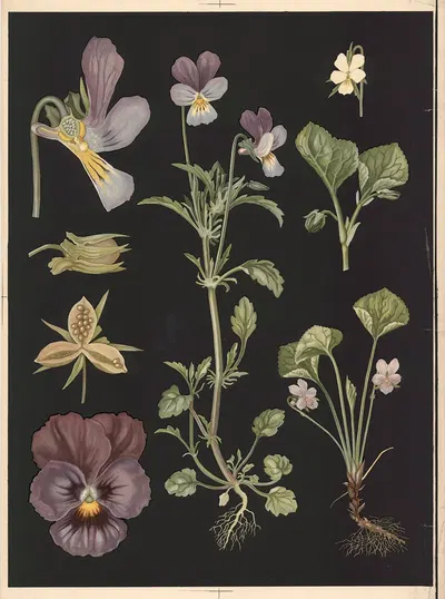 Violet by Ebba Masalin, 1905 — digital art print download