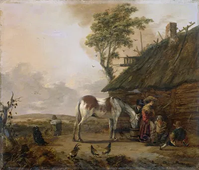 A Piebald Horse by Jan Wouwerman, 1655 - 1666 — digital art print download
