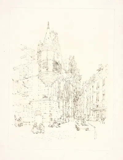 Hotel de Sens, Paris by Томас Шоттер Бойс — digital art print download