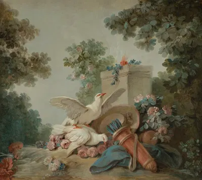 Le sacrifice à l'autel de l'Amour by Жан-Батист Уэ, 1765 - 1770 — digital art print download