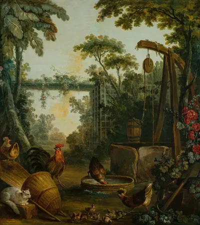 Paysage rustique by Жан-Батист Уэ, 1765 - 1770 — digital art print download