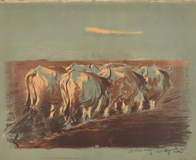 Orka na Ukrainie by Леон Вычулковский, 1904 — digital art print download